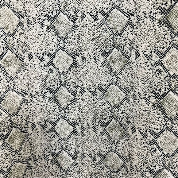 Vintage 90’s Slip Dress Snakeskin Print Ruffle Hem V-neck Mini Dress Size - Picture 7 of 13